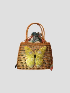 All Yellow Butterfly Handbag
