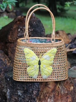 All Yellow Butterfly Handbag