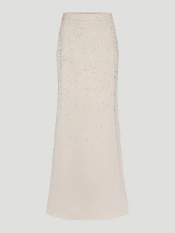 At Last Maxi Skirt with Crystal Trickle in French Oak