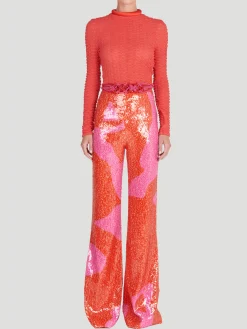 Avellino Sequin Straight Leg Pant