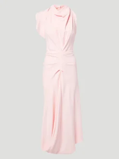 Backless Scarf Midi-Dress