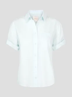 Bad Habit Short-Sleeve Shirt in Seafoam