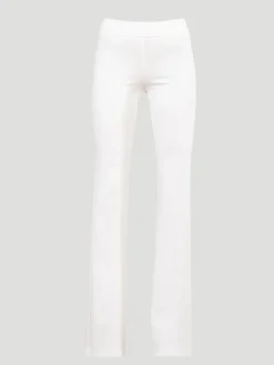 Bellini Flare Leg in White Jacquard