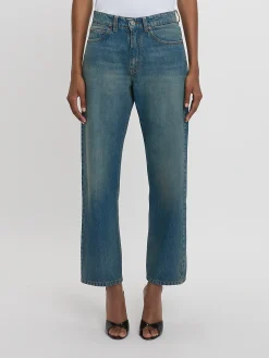 Bernie Relaxed Jean In Mid Blue