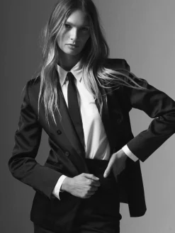 Black Bianca Tuxedo Jacket