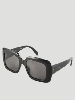 Black Shiny Bold Sunglasses