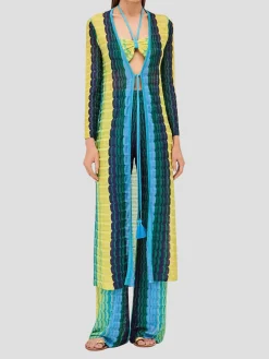 Blue Multi Retti Robe