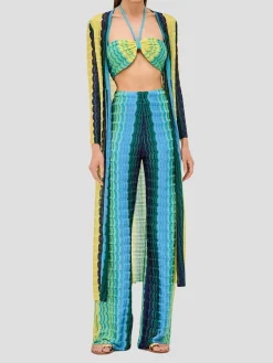 Blue Multi Retti Robe