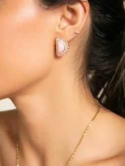 Blush Dome Earrings