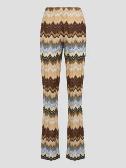 Brown Multi Zig Zag Pant