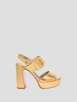 Bruxel Platform Sandal in Gold