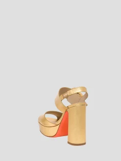 Bruxel Platform Sandal in Gold
