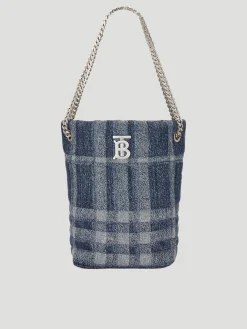 Burberry Small Lola Denim Bucket Bag