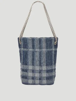 Burberry Small Lola Denim Bucket Bag