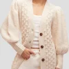 Calla Cardigan Coat in Ivory