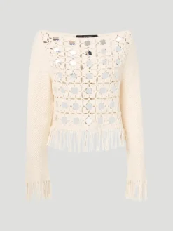Camilla Mirror Long Sleeve Fringe Top