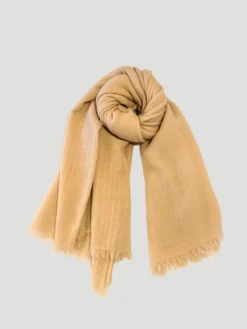 Cassia Quadra Tan Cashmere Scarf