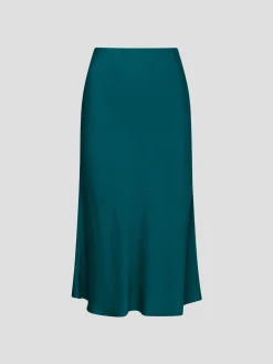 Chamonix Long Skirt in Icy Teal