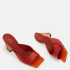 Chester Mule in Red and Orange