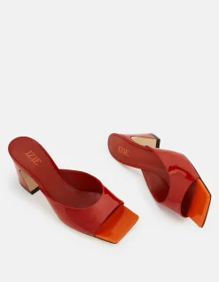 Chester Mule in Red and Orange