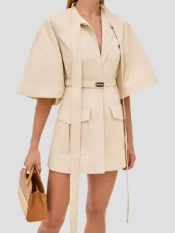 Corya Dress in Beige