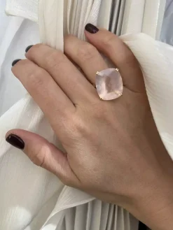 Dolce Vita Ring Rose Quartz