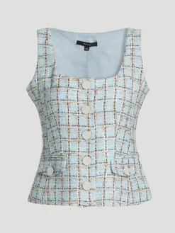 Georgia Tweed Tailored Vest