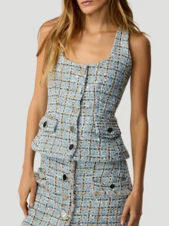 Georgia Tweed Tailored Vest