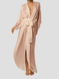 Giselle Long Robe in Blush