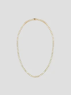 16" Gold Tennis Necklace