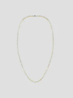 24" Gold Tennis Necklace