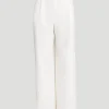 Hailey Wide Leg Trouser in White
