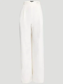 Hailey Wide Leg Trouser in White