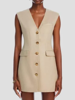Hayden Strong Shoulder Vest Dress