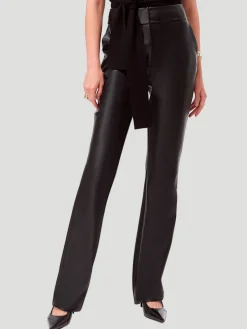 Iris Straight Leg Faux-Leather Pant