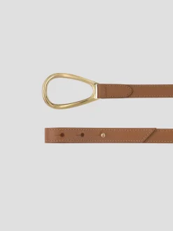 L'Adorable Calf Leather Belt in Camel