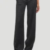 Laurent Pinstripe Pant in Marine