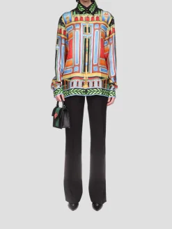 Le Palais En Fleur Silk Shirt