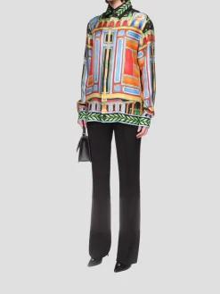 Le Palais En Fleur Silk Shirt