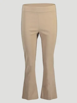 Leo Crop Flare Pant in Beige