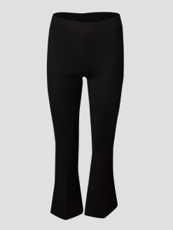 Leo Crop Flare Pant in Black