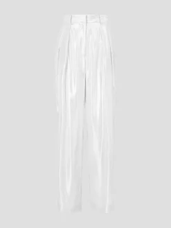Luisa Silver See-Through Pant