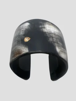 Medium Horn Cuff with Diamond