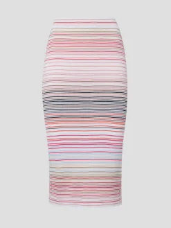 Midi Skirt in Pink Light Tones