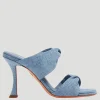 95mm Denim Twist Sandal