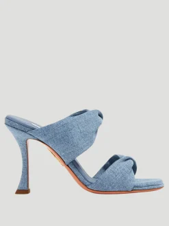 95mm Denim Twist Sandal