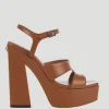140mm Ellison Leather Platform Sandal