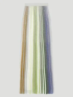 Partialized Knit Sequined Maxi Skirt