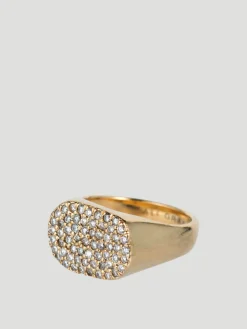 Pavé Diamond Signet Ring