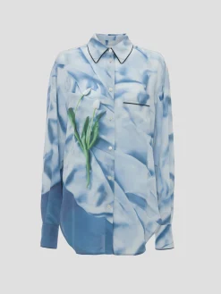 Piping Detail Pyjama Shirt